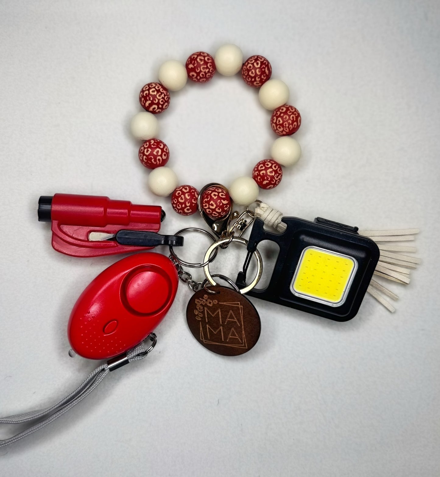 Red Mama Alert Keychain